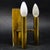 Goldenrod Art Deco Two-Armed Wall Lamp, 1970s For Sale - Image 8 of 8