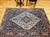 1900 - 1909 Antique Persian Malayer Area Rug, Hand-Knotted Wool, Geometric Medallion Pattern, Ivory & Navy,5x7 For Sale - Image 5 of 17