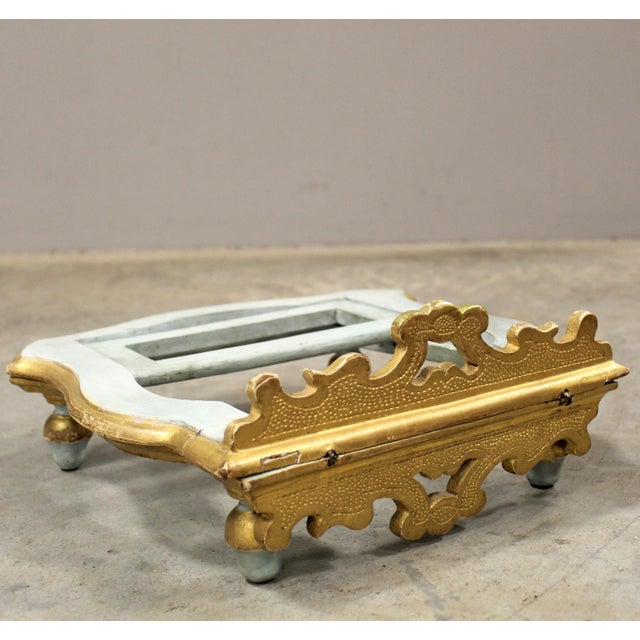Antique Laquered and Gilded Table Lectern, Italy, 1700s For Sale - Image 11 of 13
