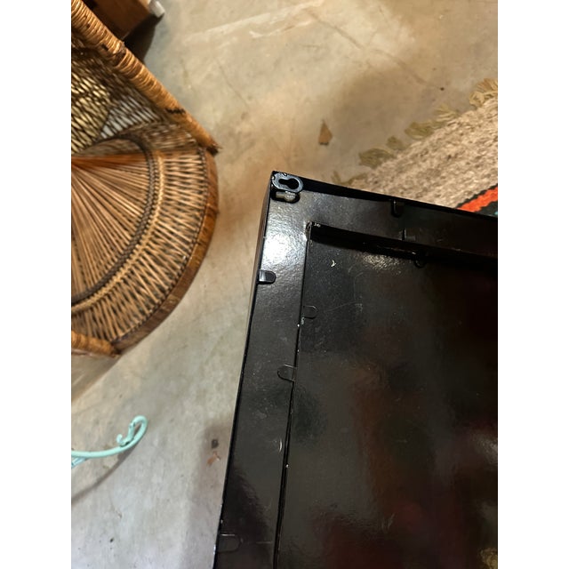 Abstract 1970s Abstract Colorful Audrey Hepburn Print in Light Bulb Black Frame For Sale - Image 3 of 7