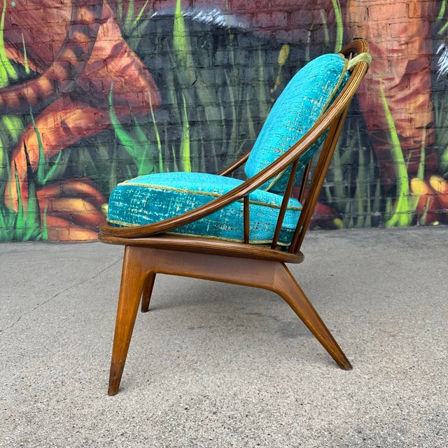 Ib Kofod-Larsen Kofod Larsen for Selig Hoop Chair For Sale - Image 4 of 12