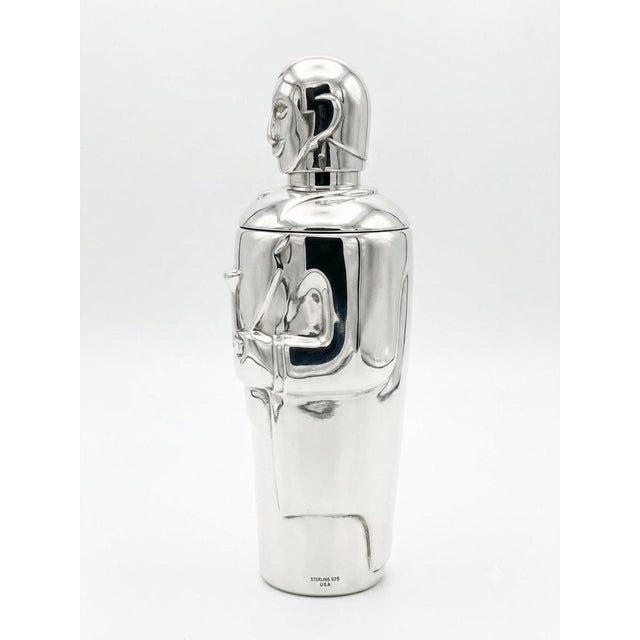1980s 1980s Lenox "The Butler" Silver-Plated Cocktail Shaker – Art Deco Style Barware For Sale - Image 5 of 6