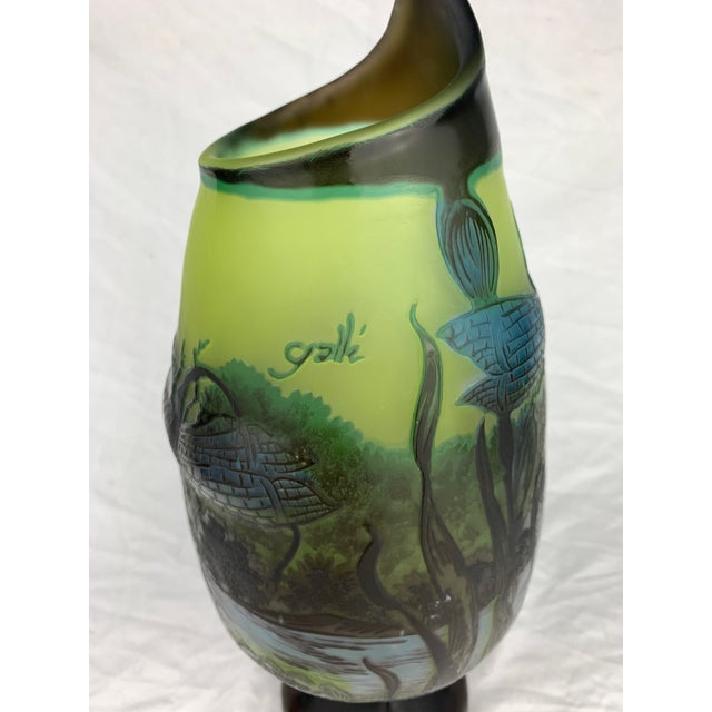 Art Nouveau Cameo Vase by Emile Galle For Sale - Image 9 of 10