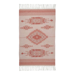 Contemporary Geometric Medallion Wool Gift-Sized Rug by Rug & Kilim, India For Sale