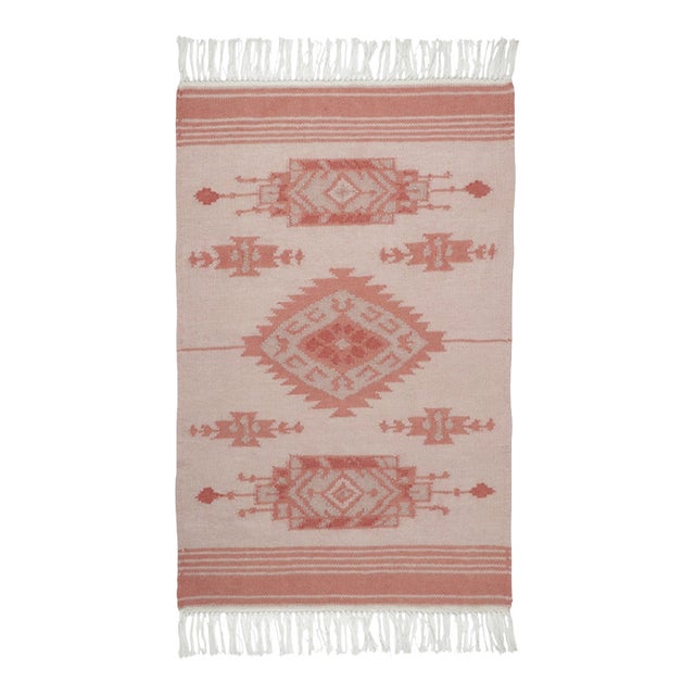 Contemporary Geometric Medallion Wool Gift-Sized Rug by Rug & Kilim, India For Sale