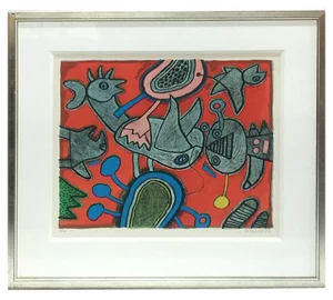 Corneille, L'Ange Descendu des Astres II, 1992, Lithograph, Framed