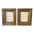 Eastlake Movement Antique Picture Frames - Pair - Faux Marble and Ebonized Trim For Sale
