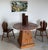 Brutalist Oak Chairs (After De Puydt) 1960s Hand Crafted, Set of 4 For Sale - Image 4 of 7