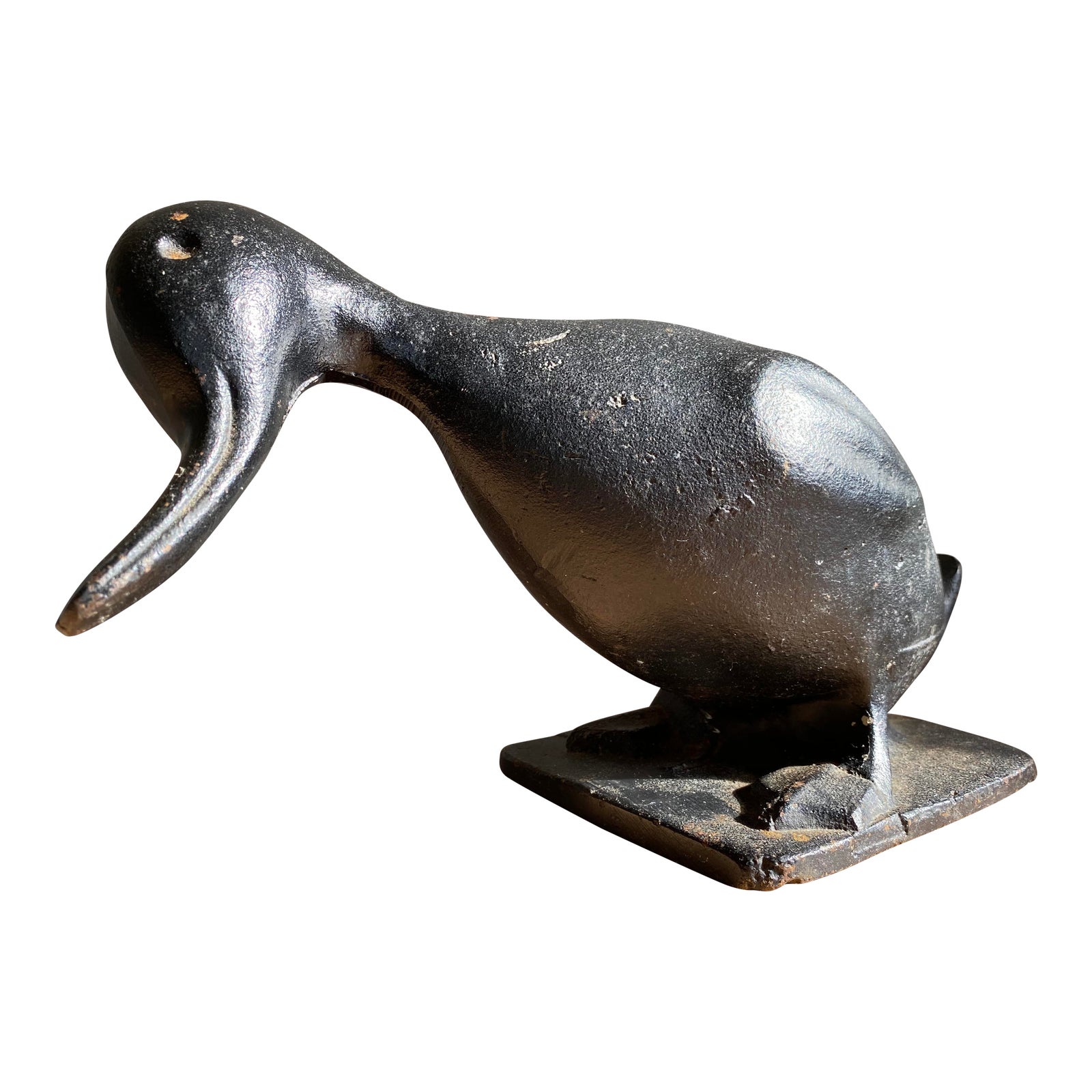MidCentury Virginia Metalcrafters Cast Iron Duck Statue Chairish