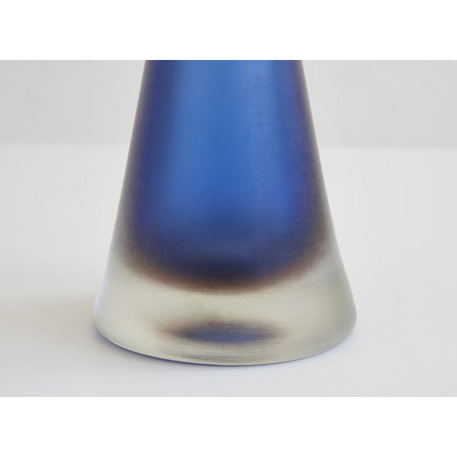 Blue Inciso Table Lamp from Venini, 1950s For Sale - Image 8 of 12