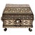Metal Antique 19th Century Indian Bidriware Pandan Silver & Brass Casket Jewelry Box For Sale - Image 7 of 12