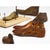 A collection of 17 antique French wooden children’s shoe molds ranging in tone from warm honey brown to reddish stained...
