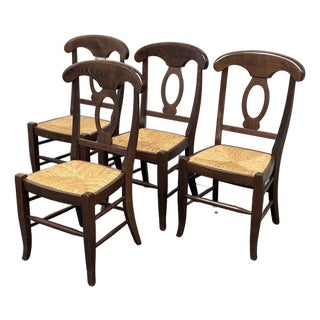Pottery Barn Napoleon Dining Chairs, Set of Four For Sale