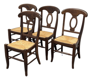 Pottery Barn Napoleon Dining Chairs, Set of Four