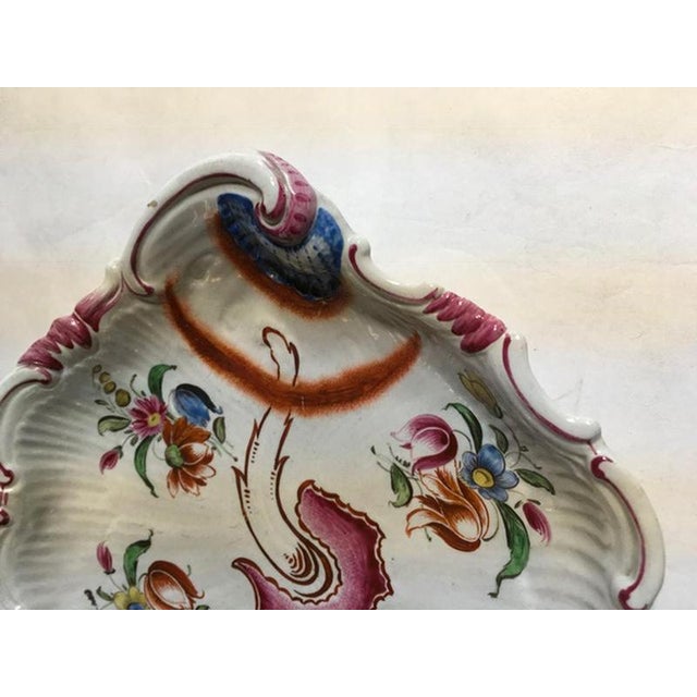 Porcelain Bowls with Pink Tulip Decor by Richard Ginori, Italy, 1750s, Set of 2 For Sale - Image 17 of 18