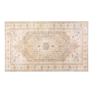 Turkish Oushak Hand Knotted Wool Rug, 6'8"x11'1" For Sale