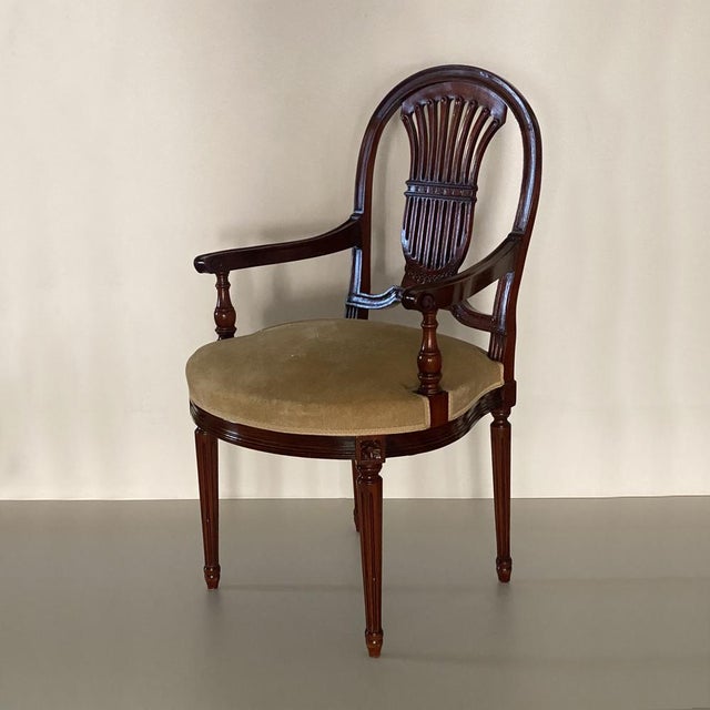 Late 19th Century French Neoclassical Louis XVI Style Dining Room Set, Set of 15 For Sale - Image 9 of 18