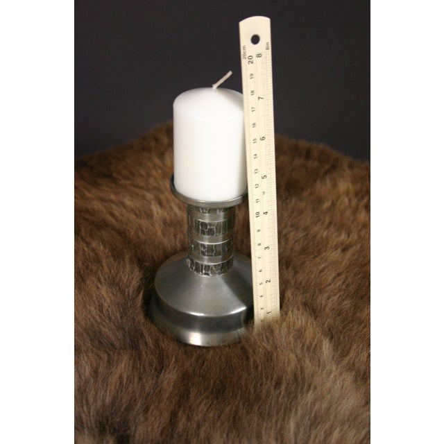 Vintage Danish Pewter Candleholder from Jyde Kunst, 1960s For Sale - Image 10 of 16