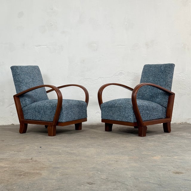 Mid-Century Modern Lounge Chairs by Debreceni Hajlított Bútorgyár, 1960s, Set of 2 For Sale - Image 9 of 14