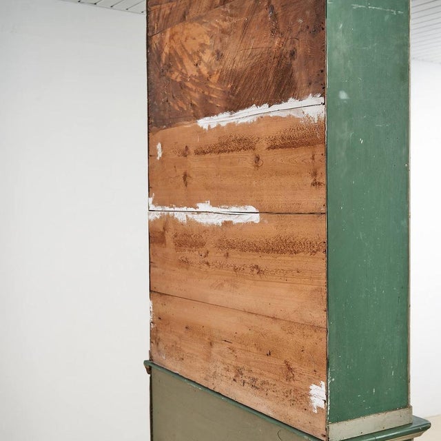 Vintage Green Cabinet in Wood For Sale - Image 3 of 9