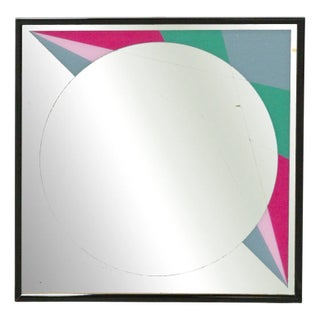 Vintage Morphos Framed Mirror by Carmi for Acerbis International, 1980s For Sale