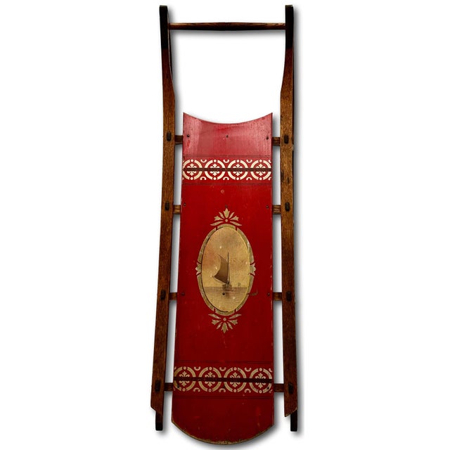 This Truly is an Outstanding Example of a Authentic American Antique Child's Snow Sled. It Comes from the Late Victorian...
