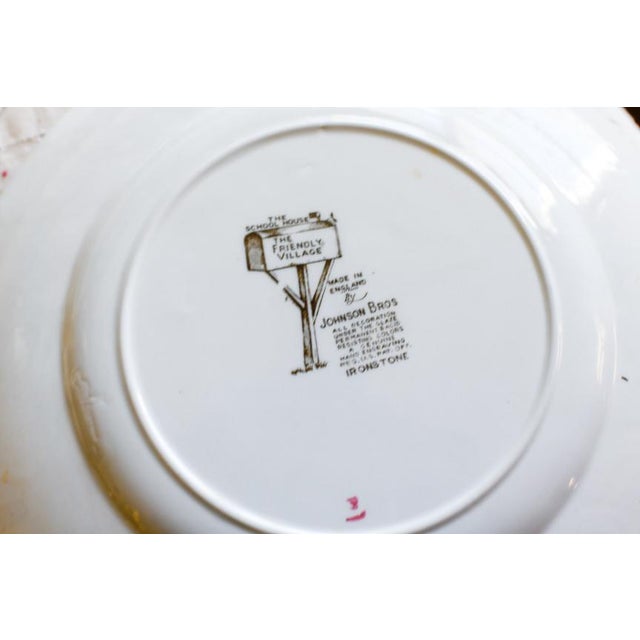 Ceramic Set of 5 Johnson Brothers Friendly Village Dinner Plates For Sale - Image 7 of 11