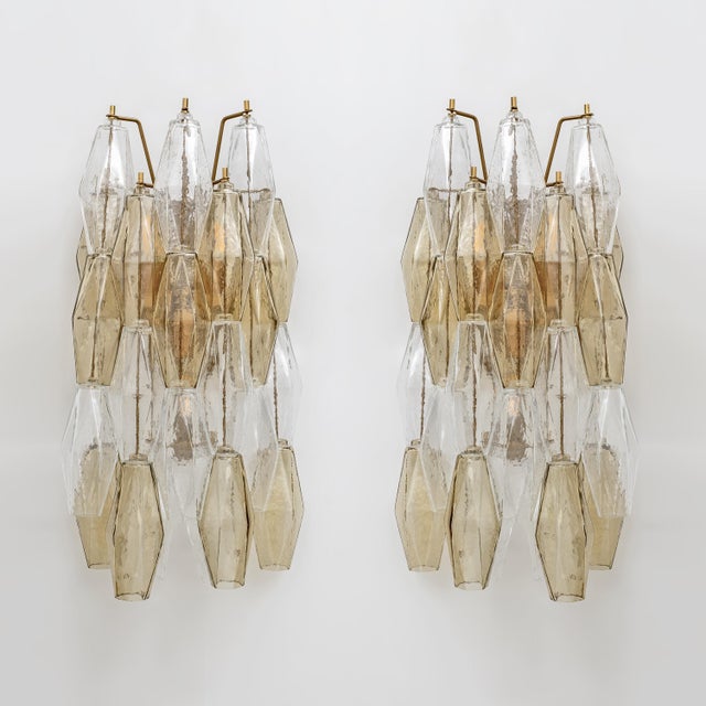 Mid-Century Italian Murano Glass Poliedri Sconces, 2000s, Set of 2 For Sale - Image 10 of 10