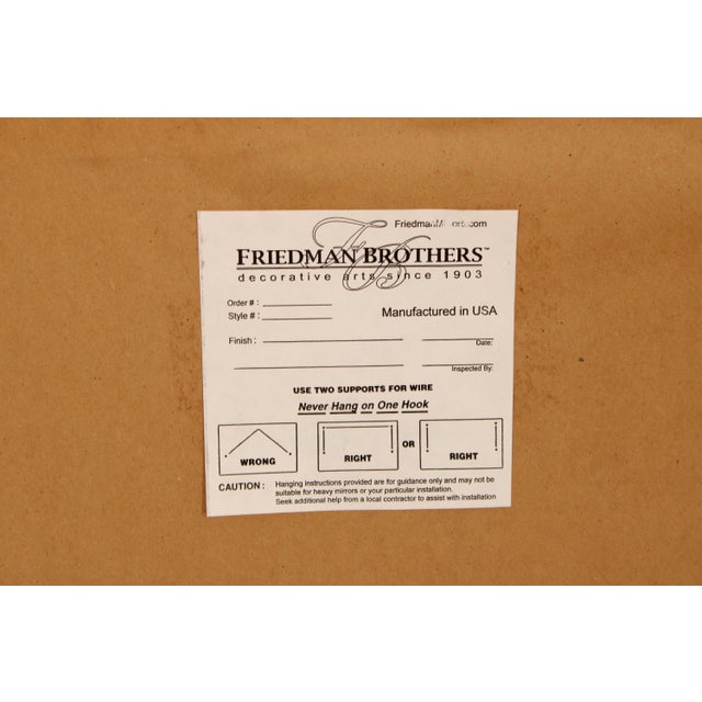 Friedman Brothers Gold Finish Beveled Glass Mirror For Sale - Image 13 of 14