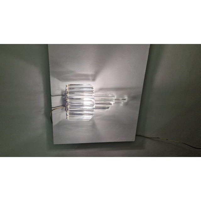 Triedro Wall Light in Murano Glass from Venini, 1960s For Sale - Image 11 of 15