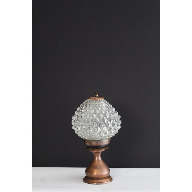1930s Country French Pressed Crystal and Copper For Sale - Image 10 of 11