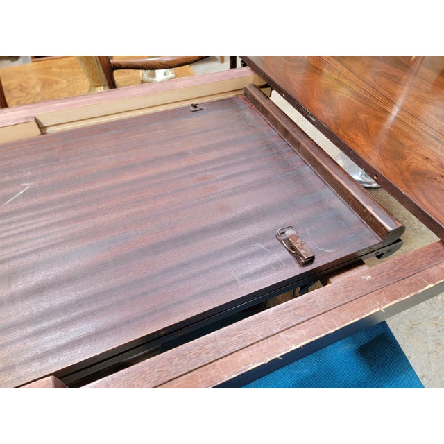 Rosewood Danish Modern Expanding Dining Table Niels Moller Attributed For Sale - Image 16 of 18