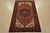Cabin Hamedan Rug 4’1” X 6’4” Red Wool Vintage Tribal Hand-Knotted Carpet For Sale - Image 3 of 12