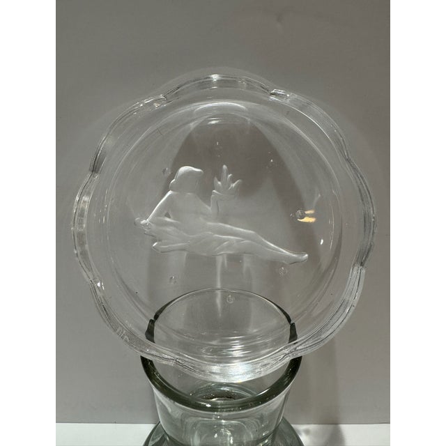 Late 20th Century Vintage Clear Glass Zodiac Astrology Coasters With Frosted Designs - Set of 12 For Sale - Image 5 of 15