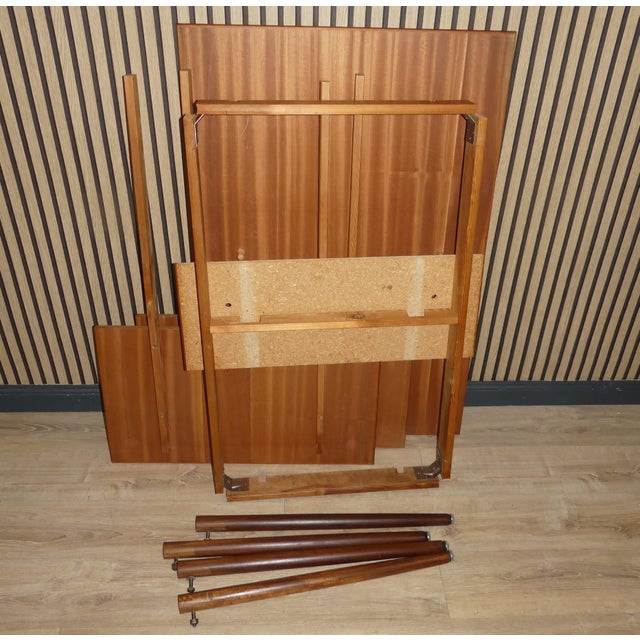 Mid-Century Teak Extendable Dining Table with Tapered Legs, 1960s For Sale - Image 13 of 16