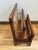 Mid-Century Modern Vintage Danish Modern Style Wood Magazine Rack With Rope Lacing For Sale - Image 3 of 11