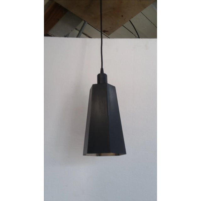 2010s Steel Sheet Metal Pendant Light For Sale - Image 5 of 5