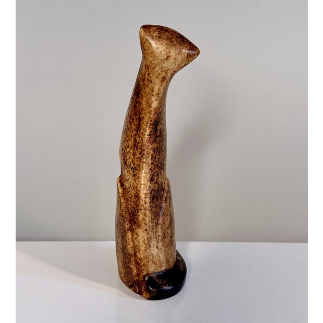 Ceramic Art Cat Figurine by Marianne Starck for Michael Andersen Bornholmsk Keramik, 1960s For Sale - Image 10 of 13