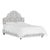 Cal King Bed in Linen Leopard Ink For Sale