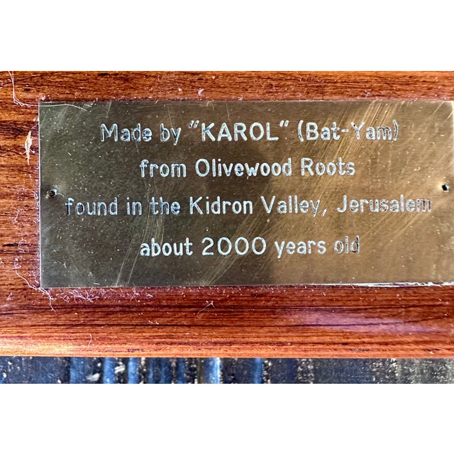 Wood Exceptional Early 20th Century Olivewood Root Architectural Sculpture of Ancient Jerusalem For Sale - Image 7 of 18