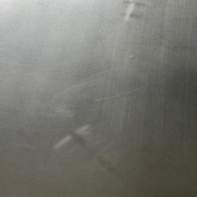 Silver 1990s Stainless Steel Industrial Dining Table/Desk For Sale - Image 8 of 11