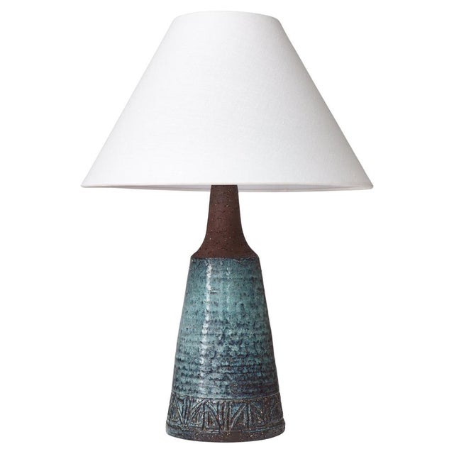 Scandinavian Modern Brutalist Stoneware Table Lamp from Sejer, Denmark, 1960s For Sale - Image 13 of 13