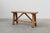 French Rustic Oak Trestle Bench, 1890s For Sale - Image 13 of 13