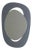 Large Handcrafted Soul Me Mirror in Anthracite and Tinted Grey by Pon Design For Sale