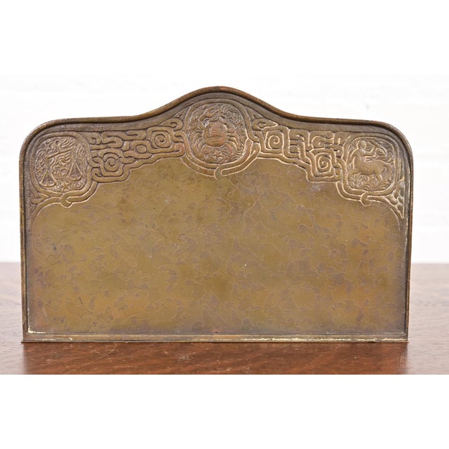 Tiffany Studios New York Zodiac Bronze Letter Rack For Sale - Image 10 of 12