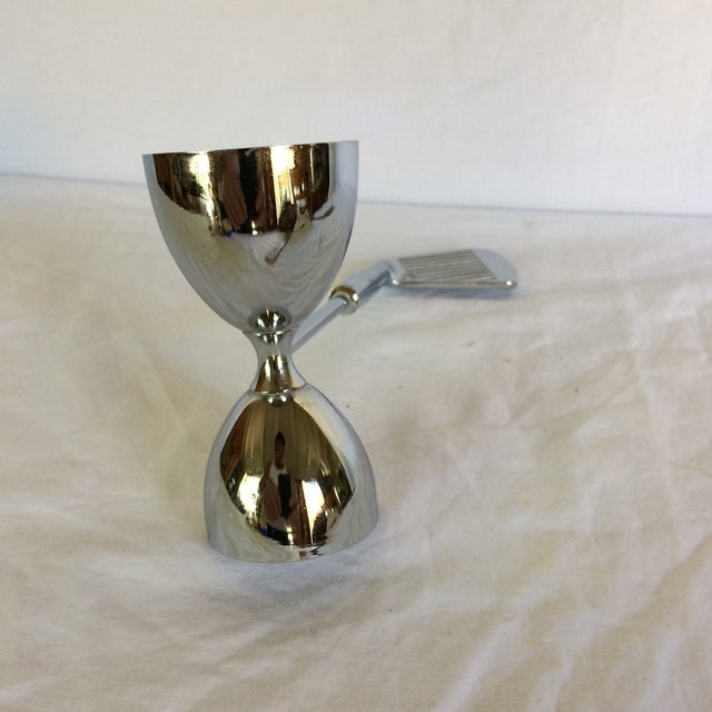MidCentury Modern Chrome Over Brass Golf Club Jigger Chairish