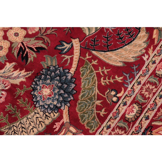 Shabby Chic Nagi Pak-Persian Red/Red Wool Rug - 9'0'' X 12'7'' For Sale In New York - Image 6 of 9