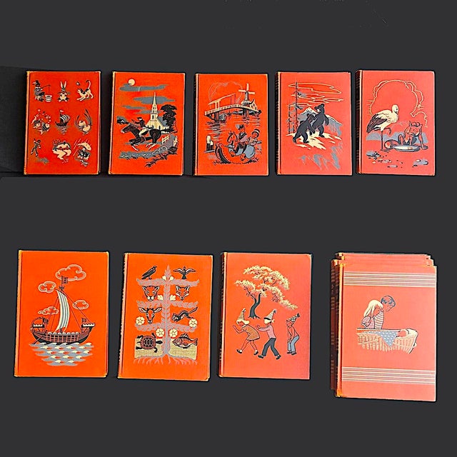 Offered is a complete set of the 1949 editions of the 14 volume collection of Childcraft educational and literature books...