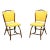 Bam-Tan 1960's Rattan Dining Side Chairs - Pair A For Sale