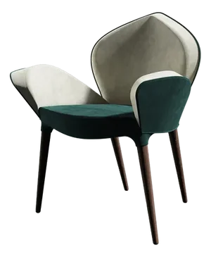 Poseidon Dining Armchair by Alma De Luce, Set of 6